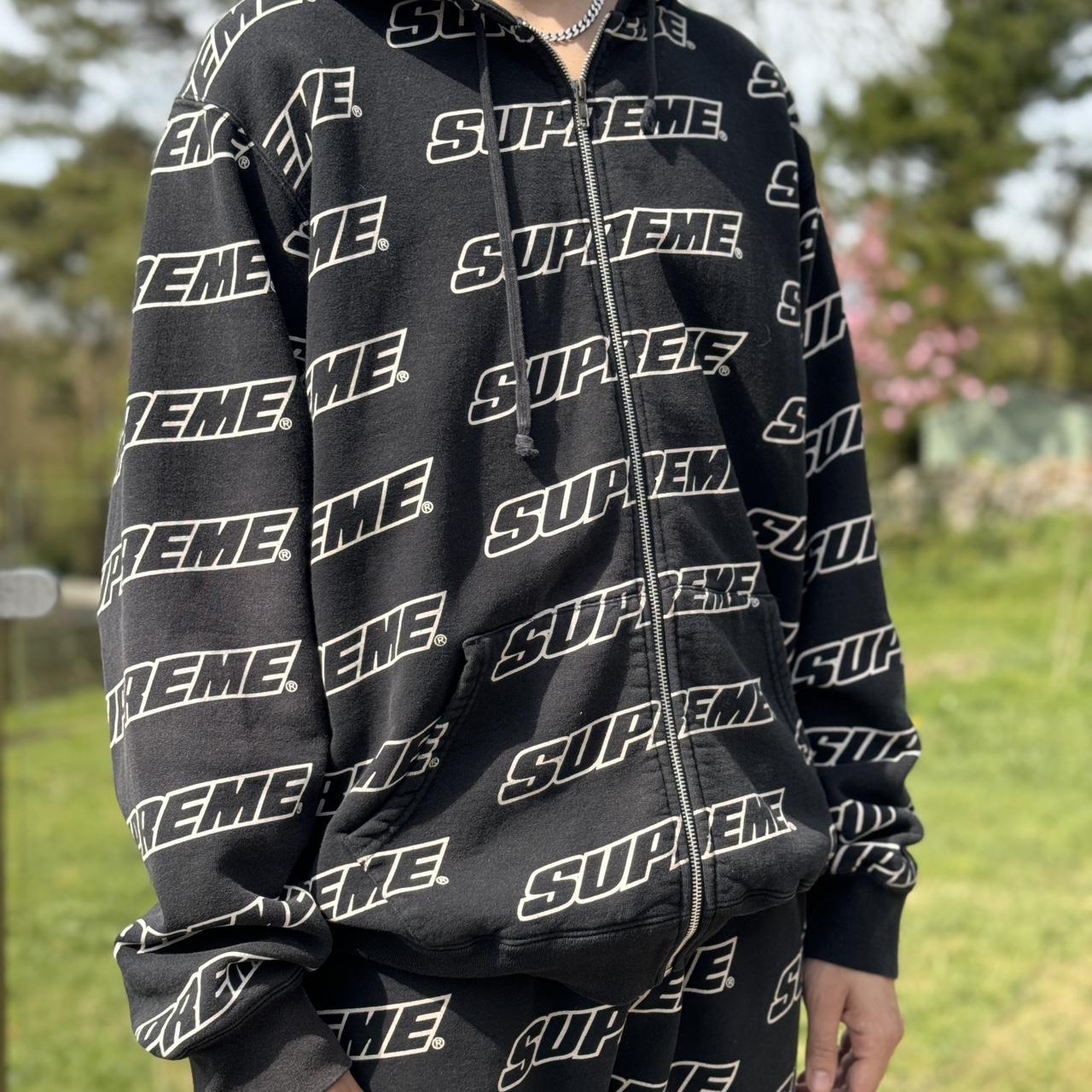 Supreme SS18 Repeat zip up hoodie Trackies also