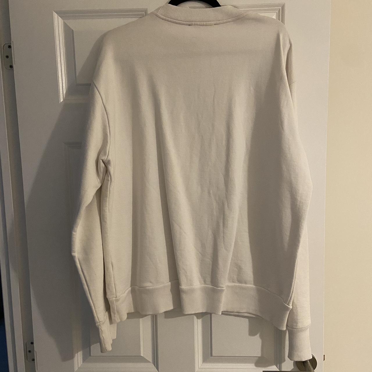 White Diesel sweatshirt / jumper with red and black... - Depop