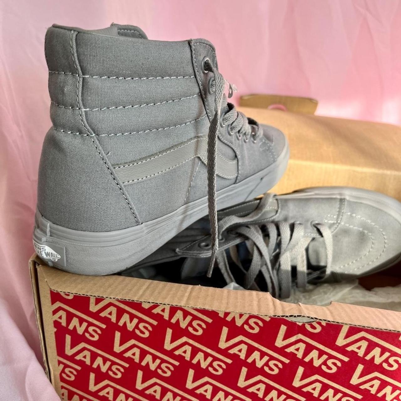 Grey vans womens high tops best sale