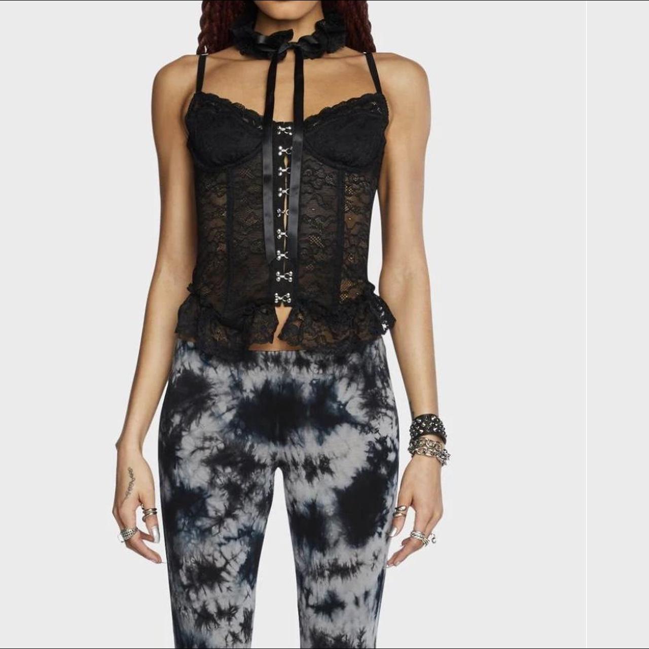 Dolls Kill Women's Black Corset Depop