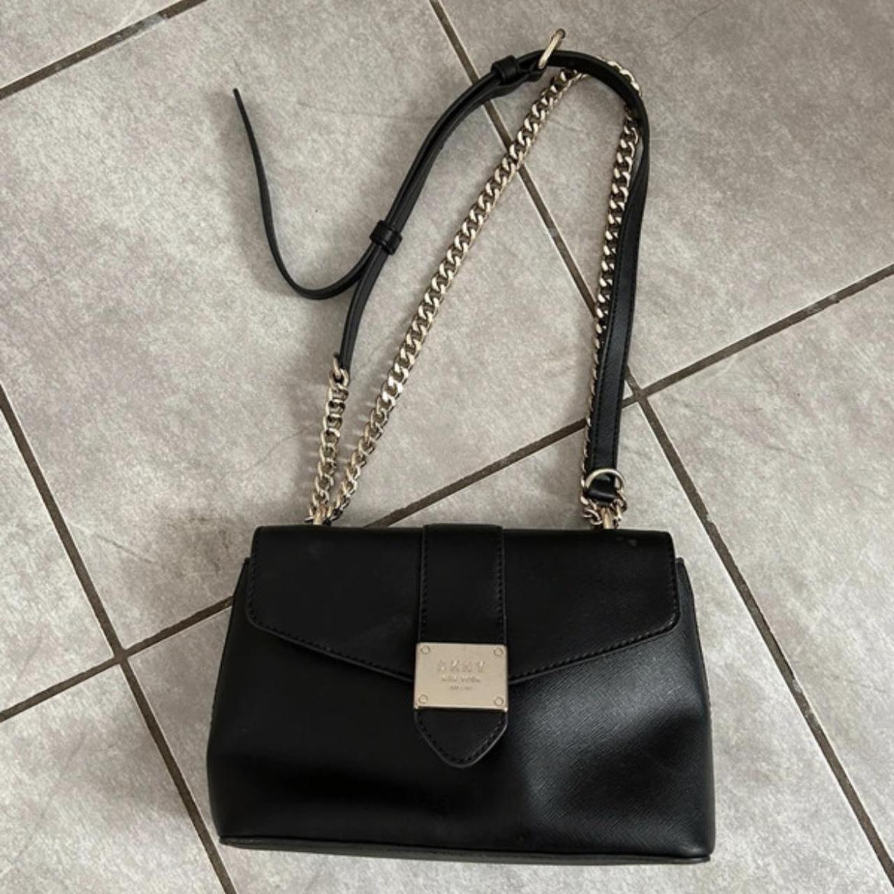 DKNY black shoulder/crossbody bag. Authentic. - Depop