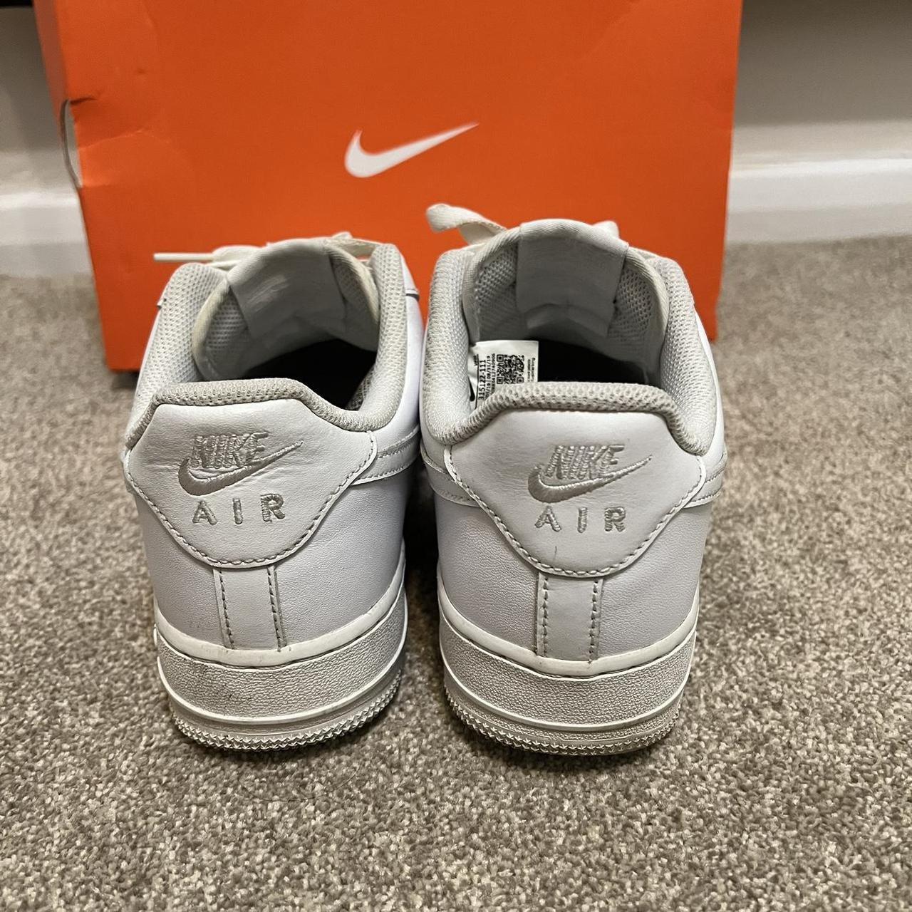 mens white nike air force 1 trainers