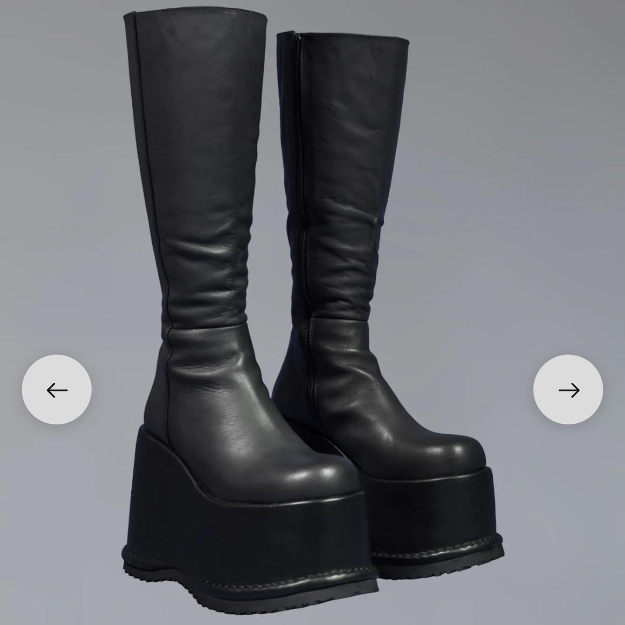 Unif smoke boot 🖤 Super high stacked platform with... Depop