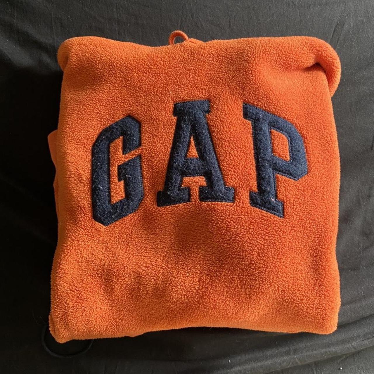 gap-men-s-orange-hoodie-depop