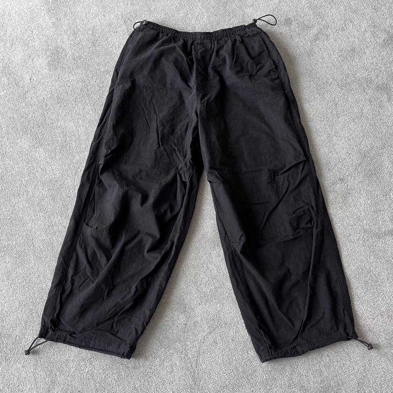 Black asos design parachute pants. In perfect... - Depop
