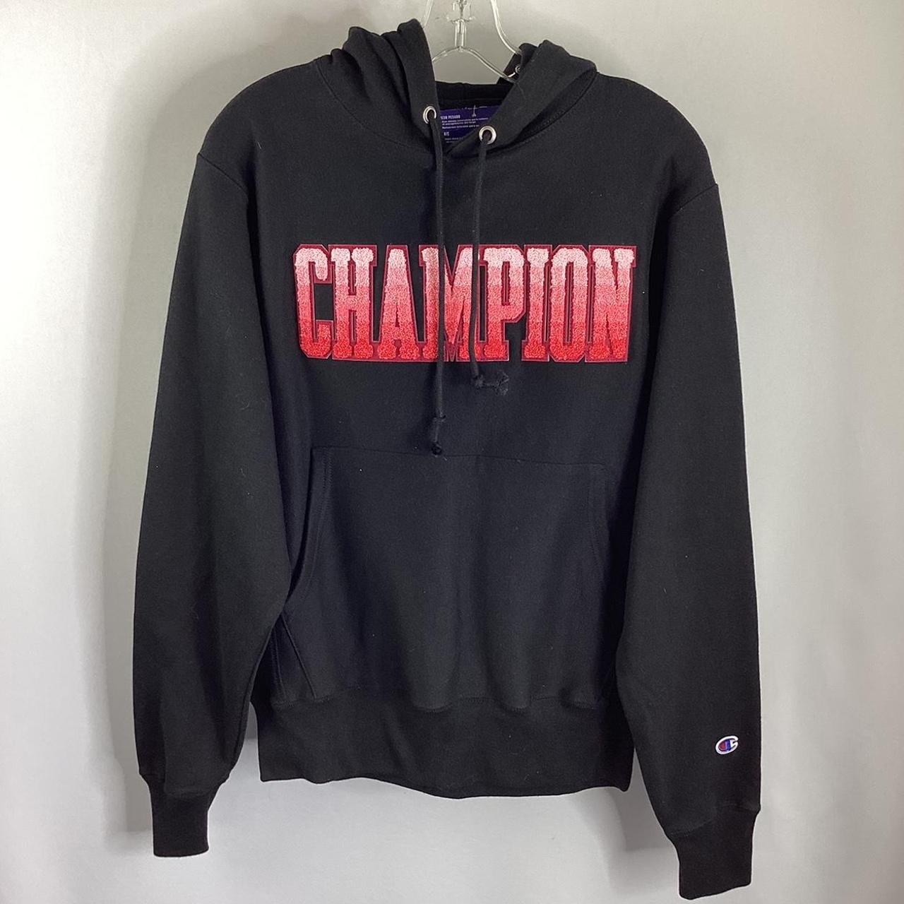 Black and pink champion sweatshirt hotsell