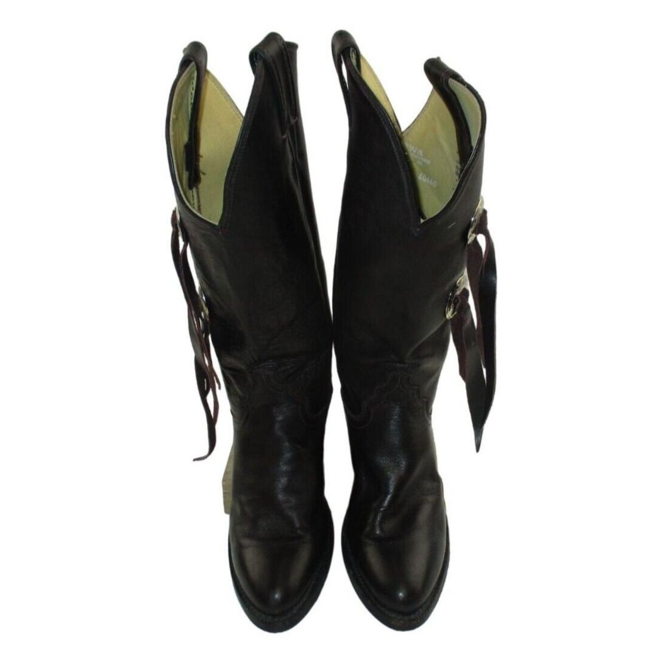 Chippewa Women's Black Boots | Depop