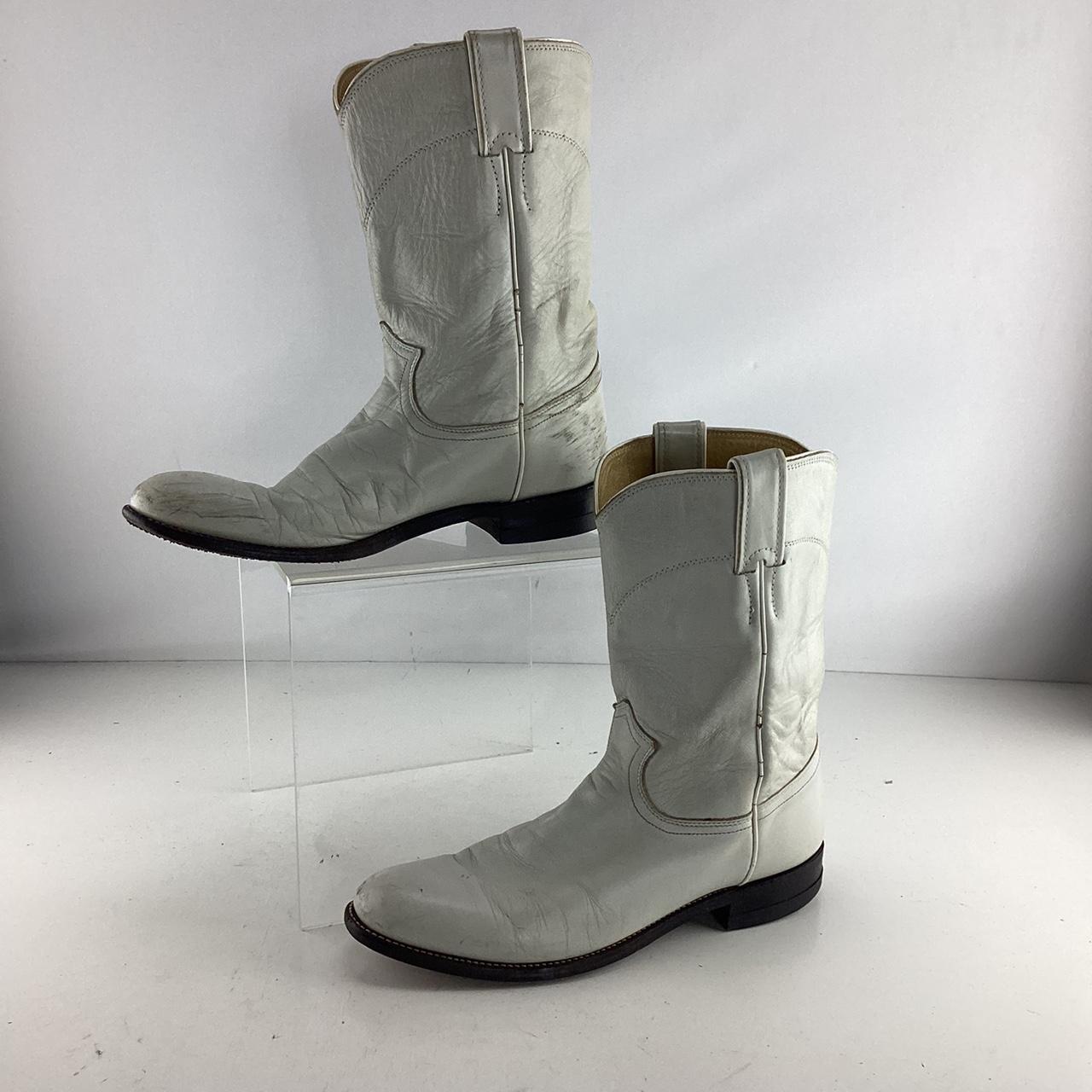 Justin white outlet boots