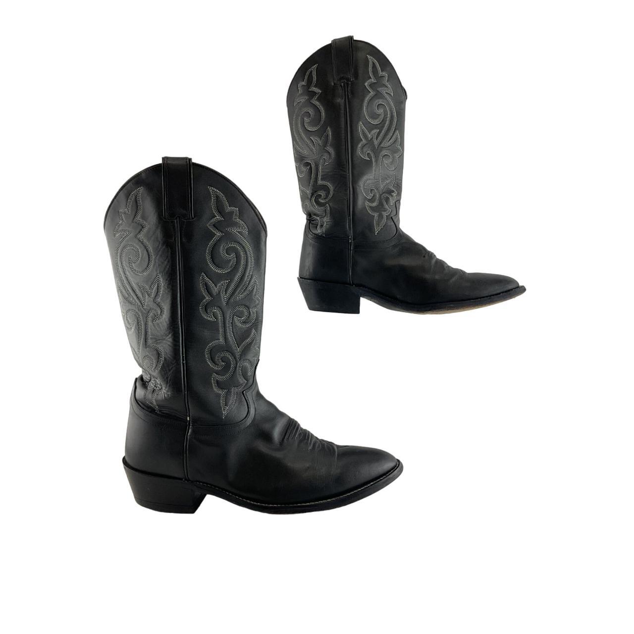 Black justin boots men's best sale