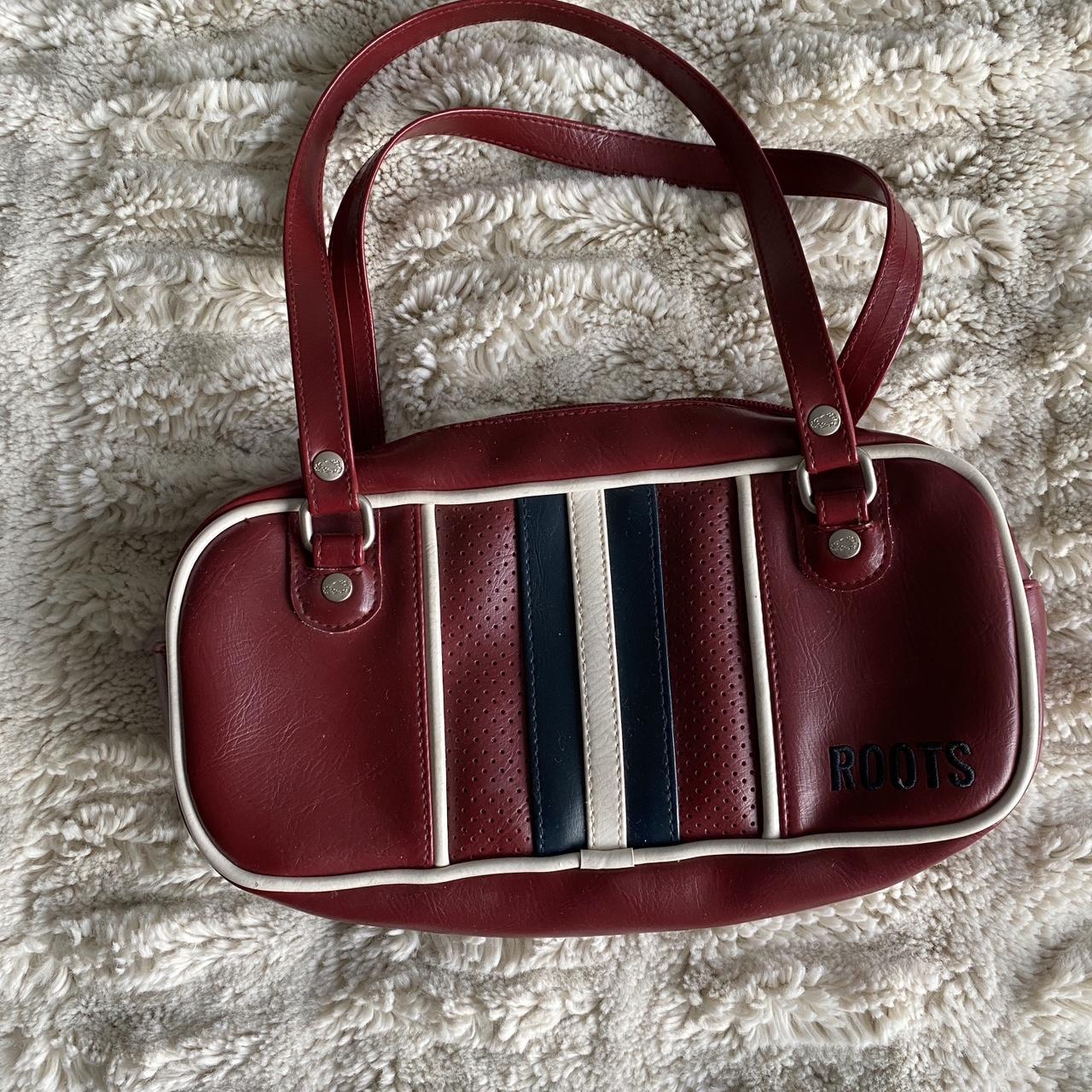 Roots leather outlet purse