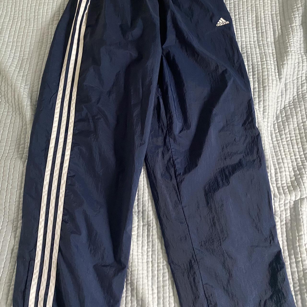 Adidas Men's Navy and White Joggers-tracksuits | Depop