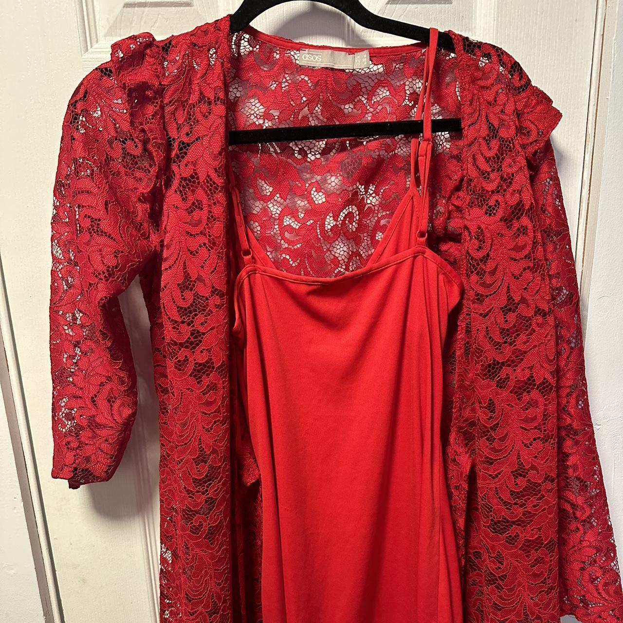 Asa two piece red dress - Depop