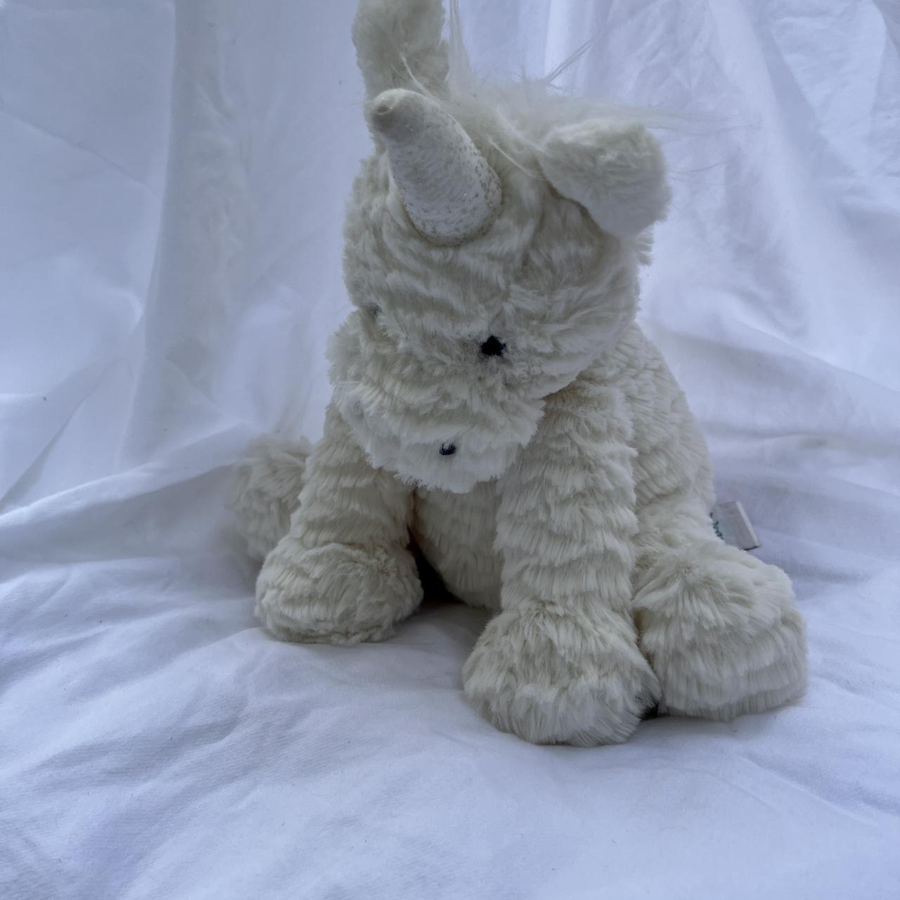 Jellycat London Fuddlewuddle White Sparkle Horn... Depop