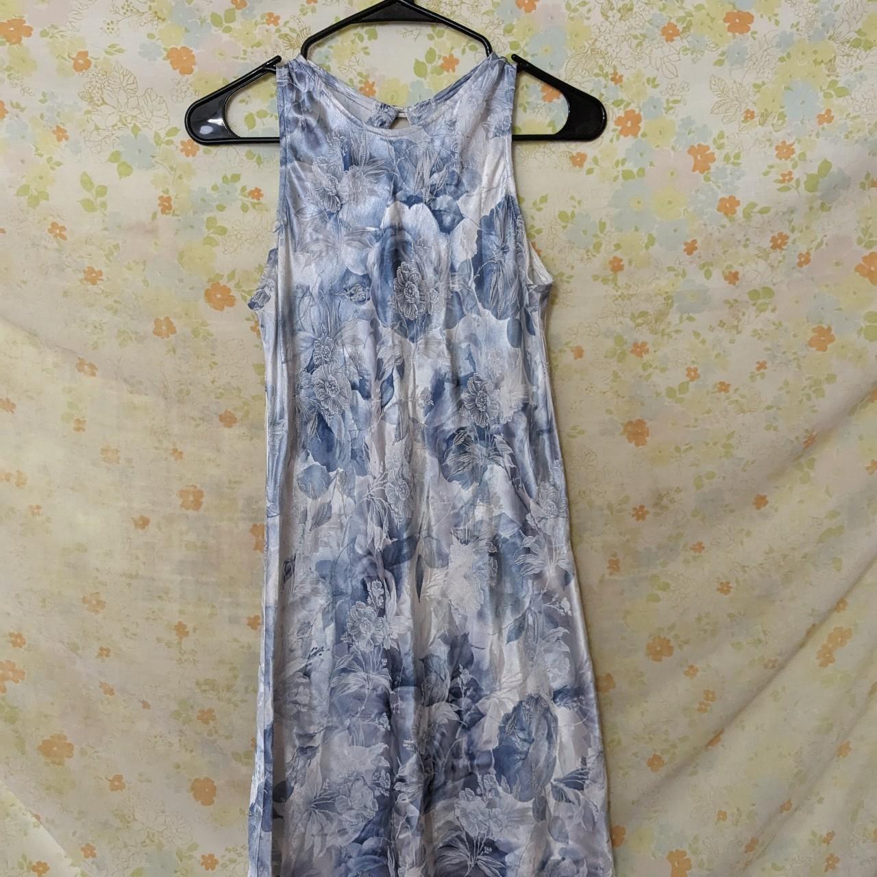 All That Jazz Women's White and Blue Dress (2)