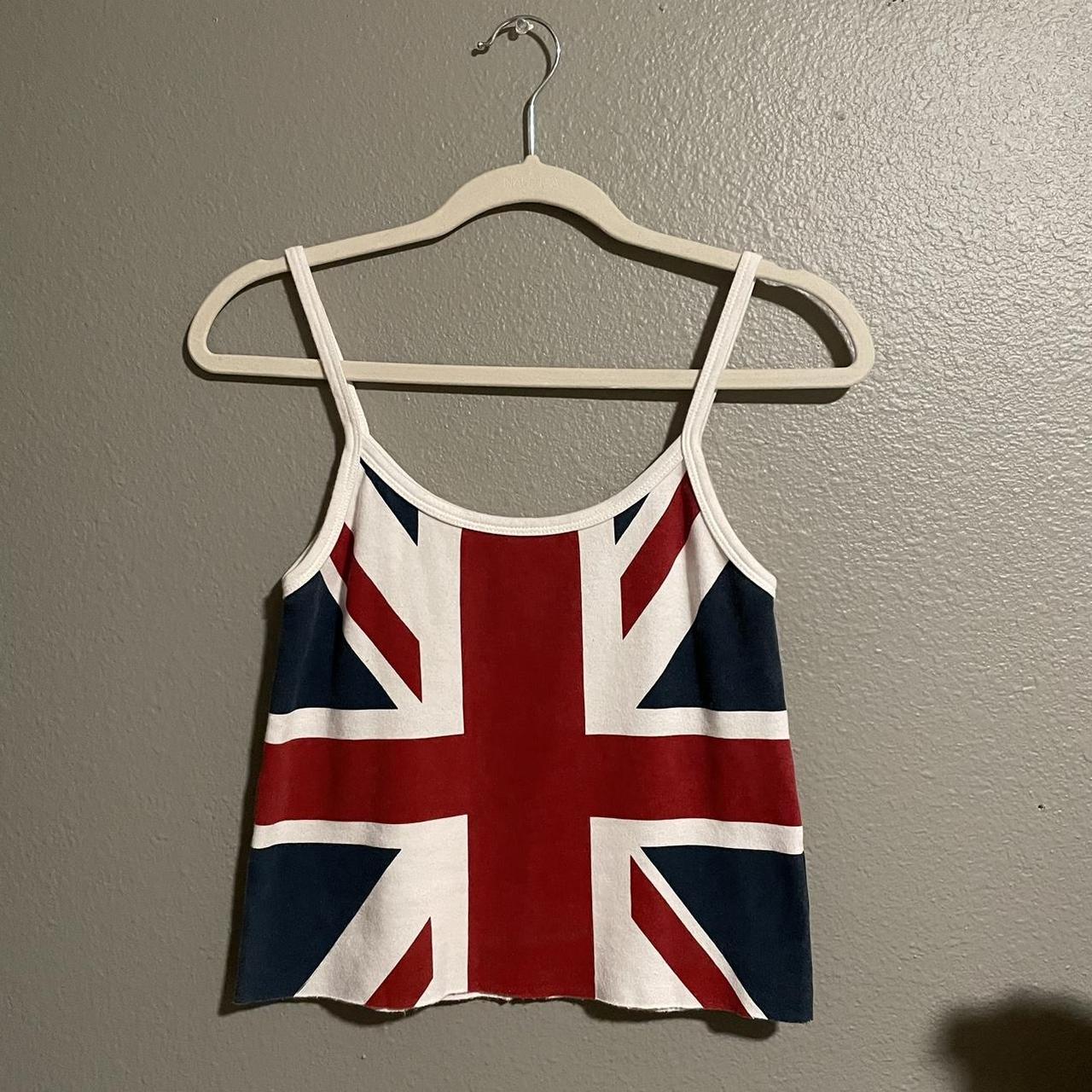 brandy melville union jack tank top! never worn but... Depop