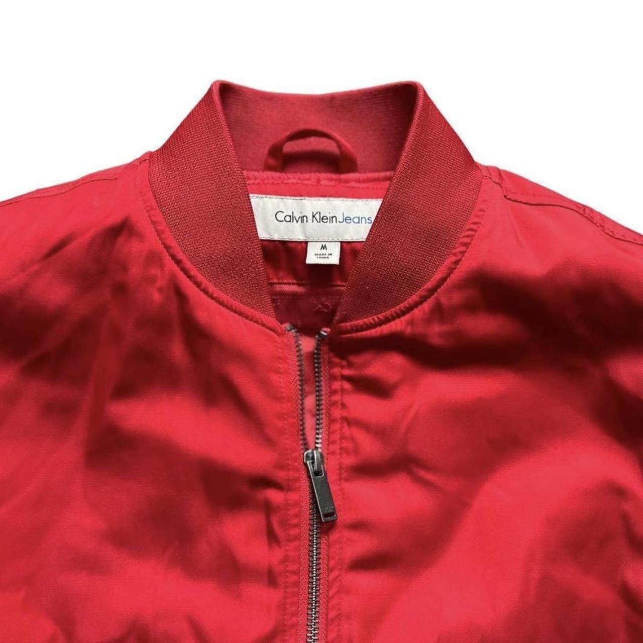 Calvin klein red top bomber jacket