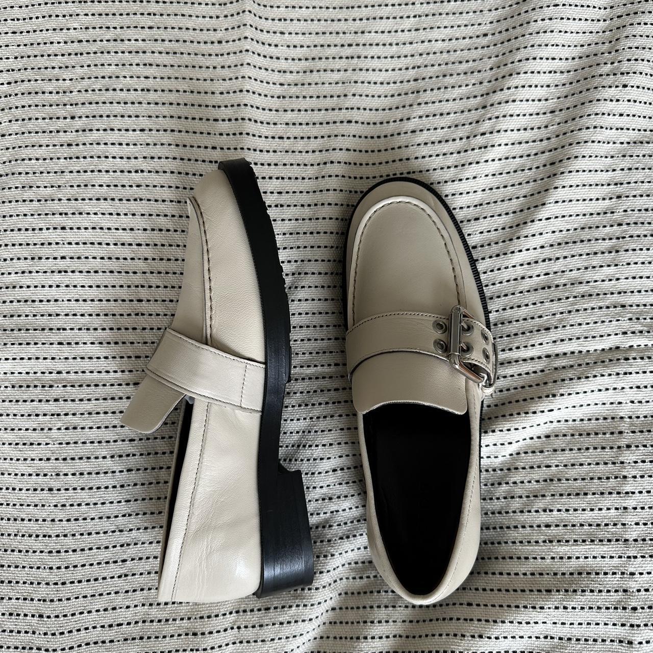 BY FAR SSENSE Off White Rafael Loafers Devastated I Depop