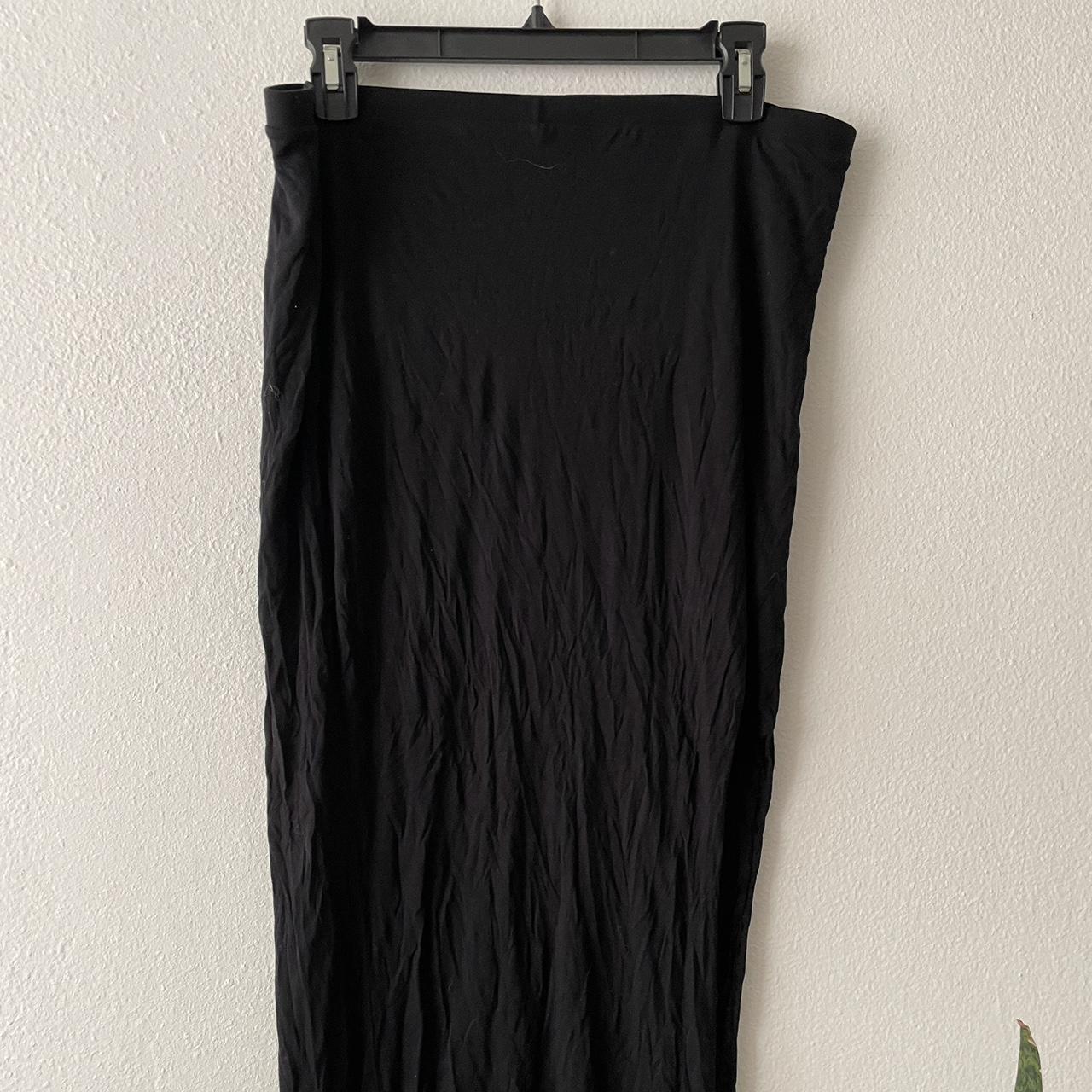 HELMUT LANG MAXI SLIT SKIRT Black maxi slit skirt... - Depop