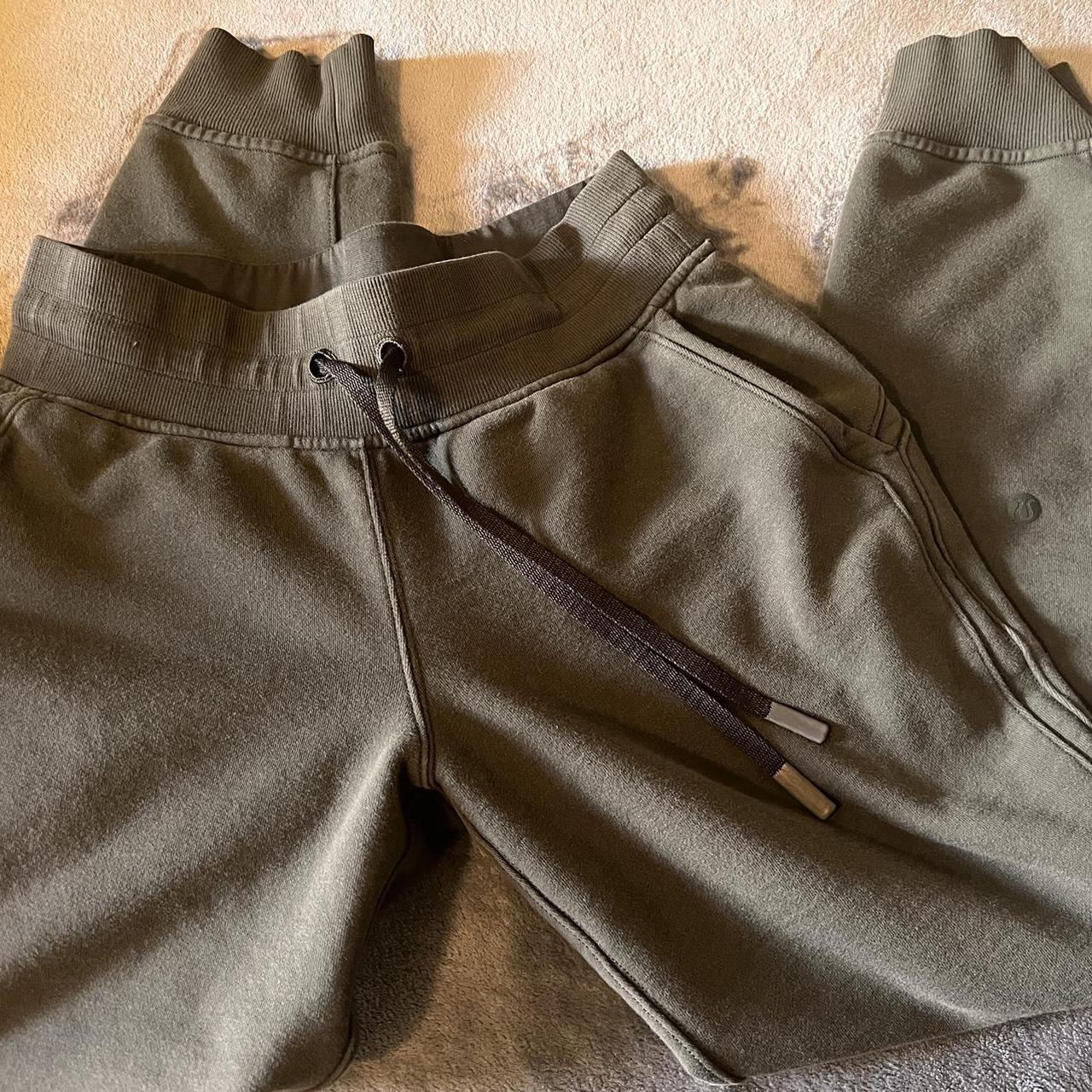 Lululemon green joggers so comfy Lululemon jogger. Depop