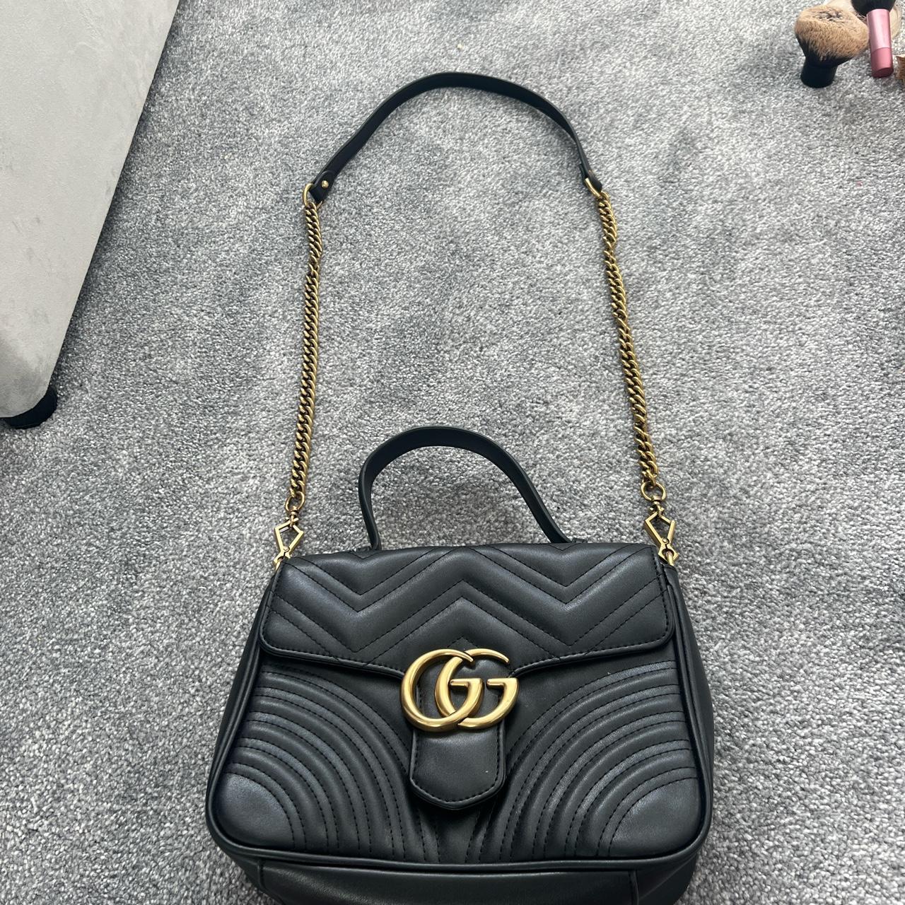 Black Gucci gg marmont bag Ex boyfriend bought me... - Depop