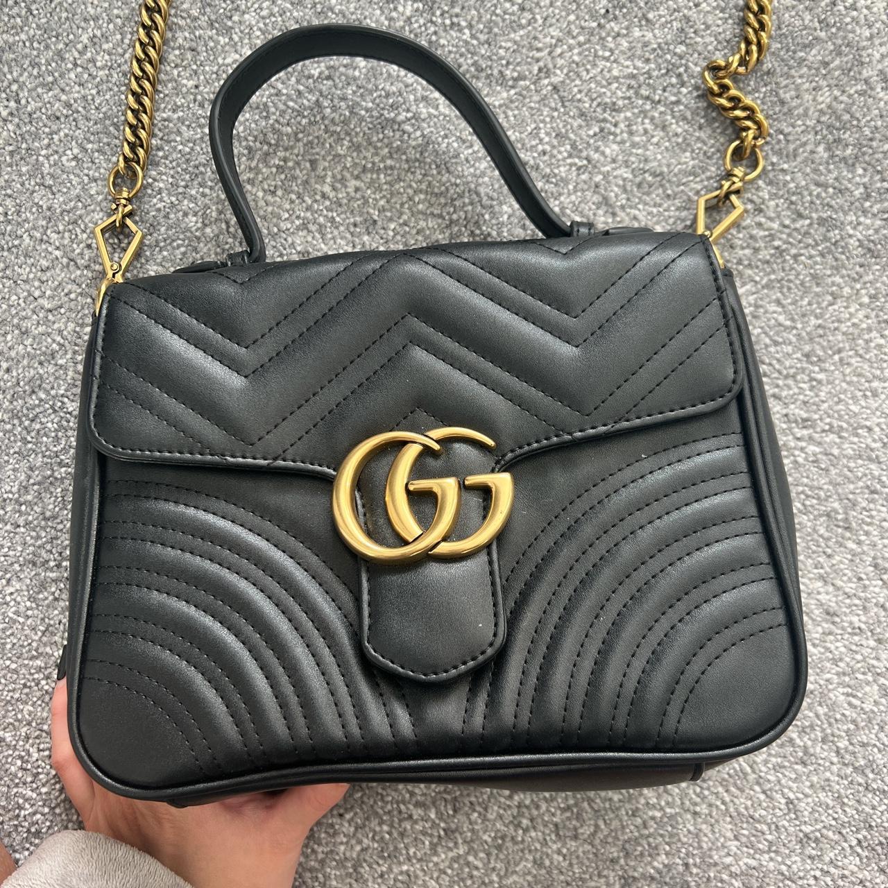 Black Gucci gg marmont bag Ex boyfriend bought me... - Depop