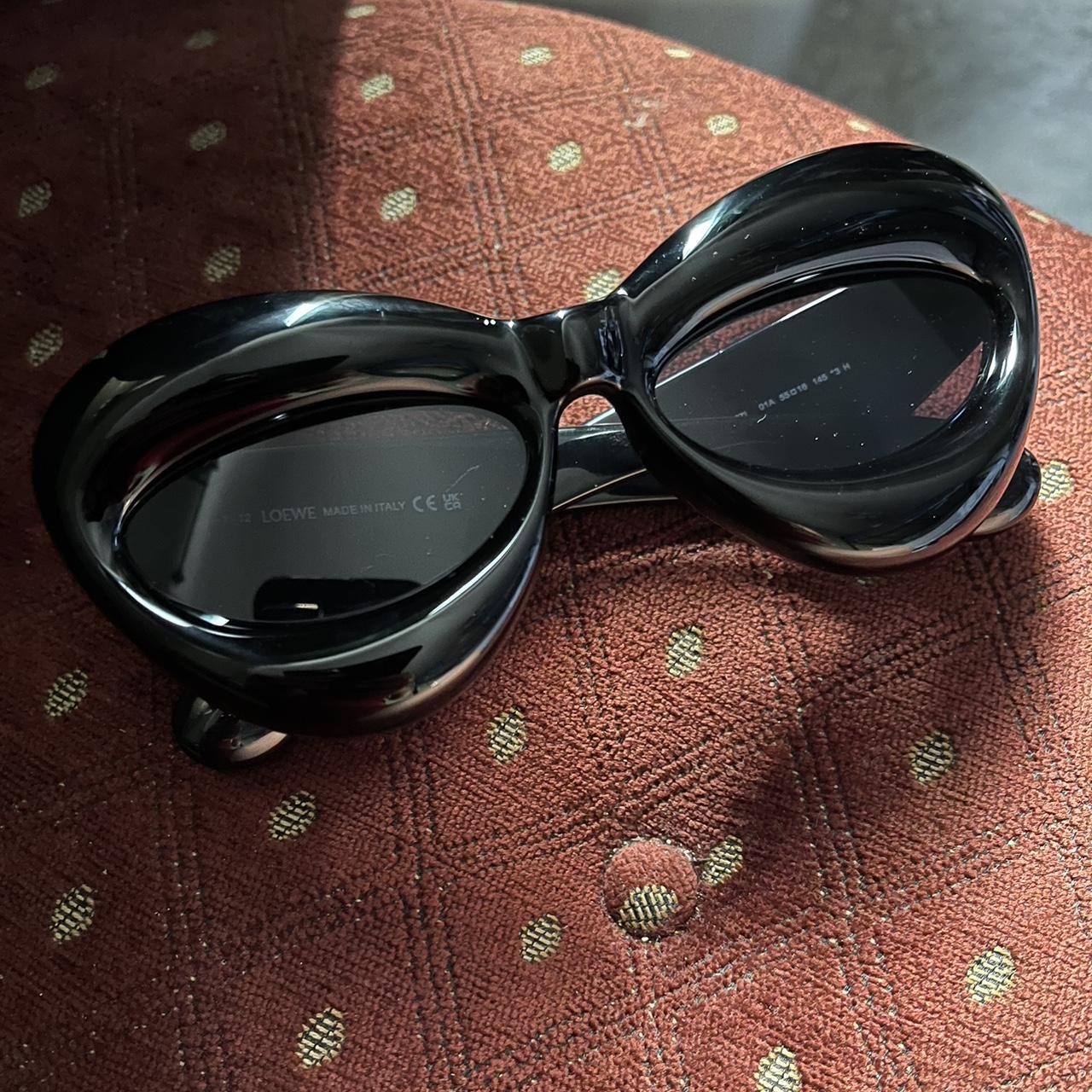 cute black sunglasses/bubble sunglasses zara... Depop