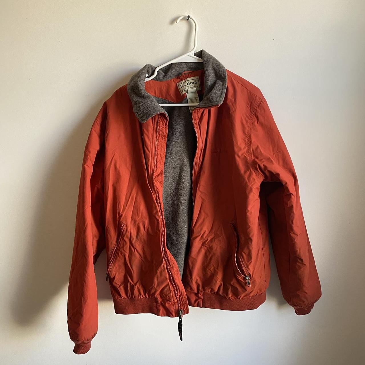 Ll bean clearance orange jacket