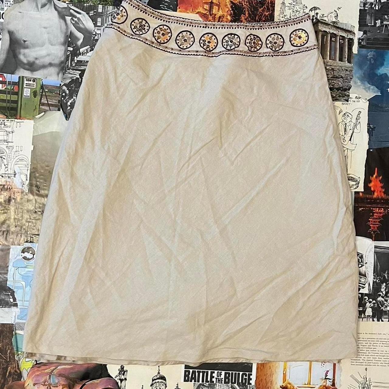 Willi Smith Women's Skirt - Cream/White - 10 – cu… - image 5
