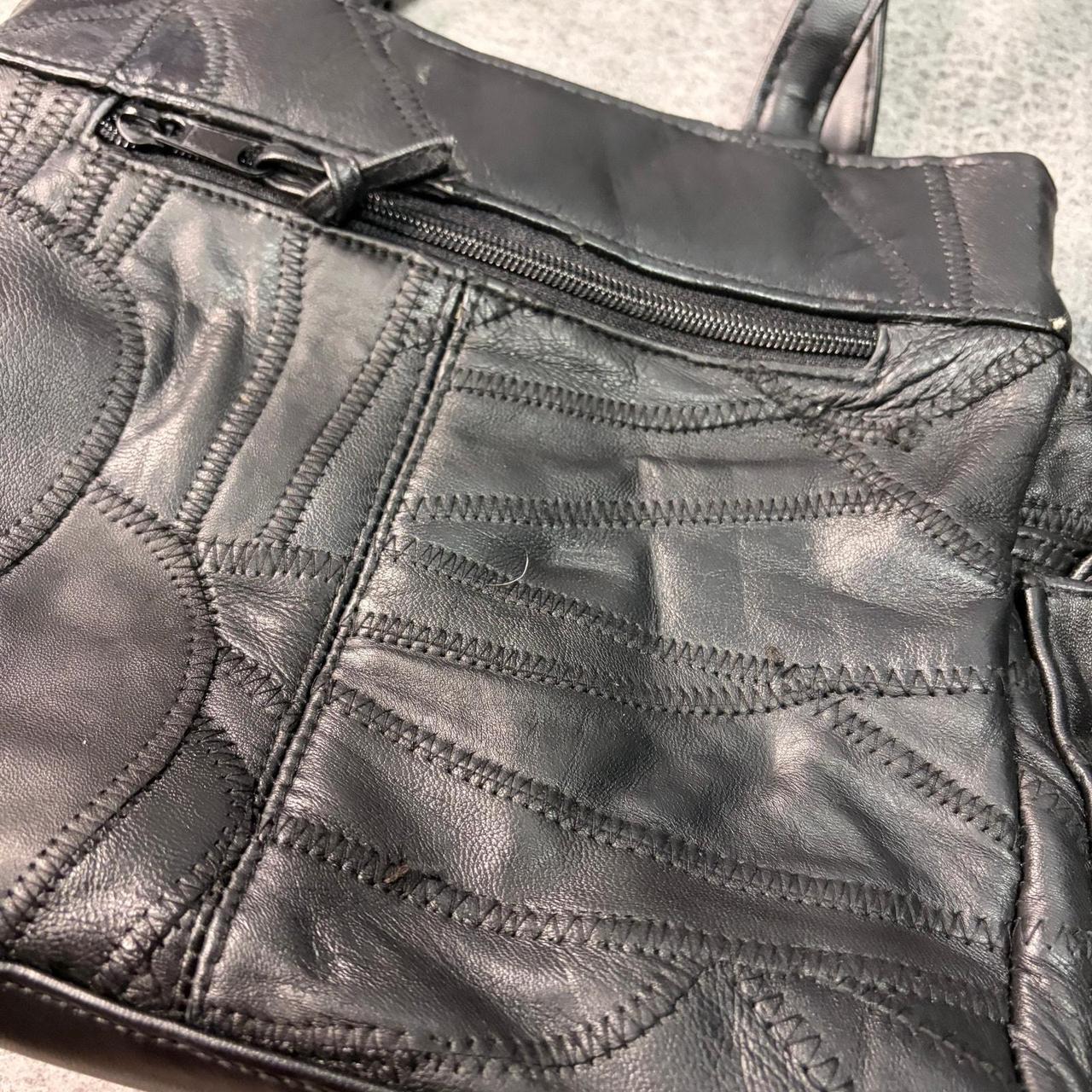 Women's Bag - Black – Black Patchwork Embroidered… - image 2