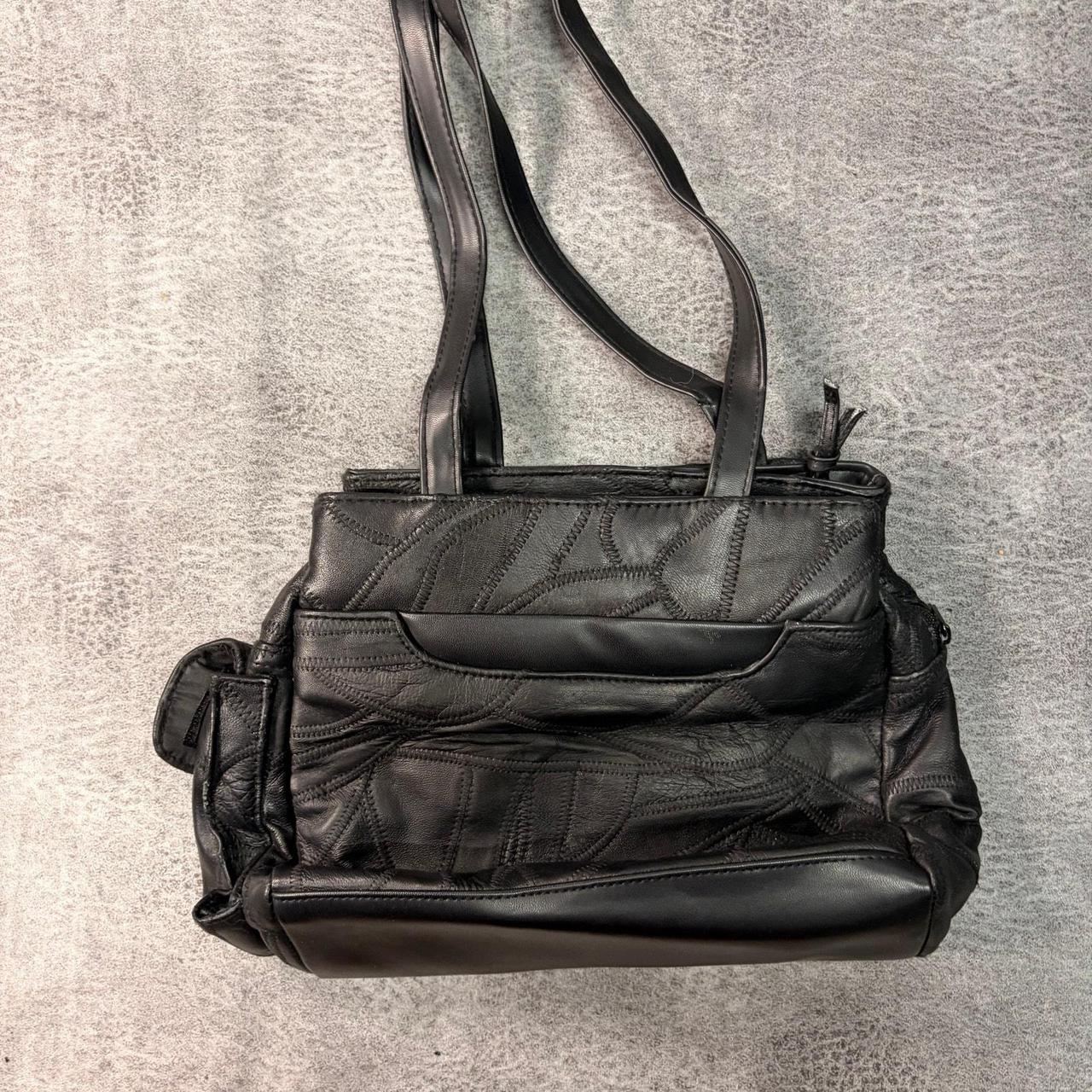 Women's Bag - Black – Black Patchwork Embroidered… - image 3