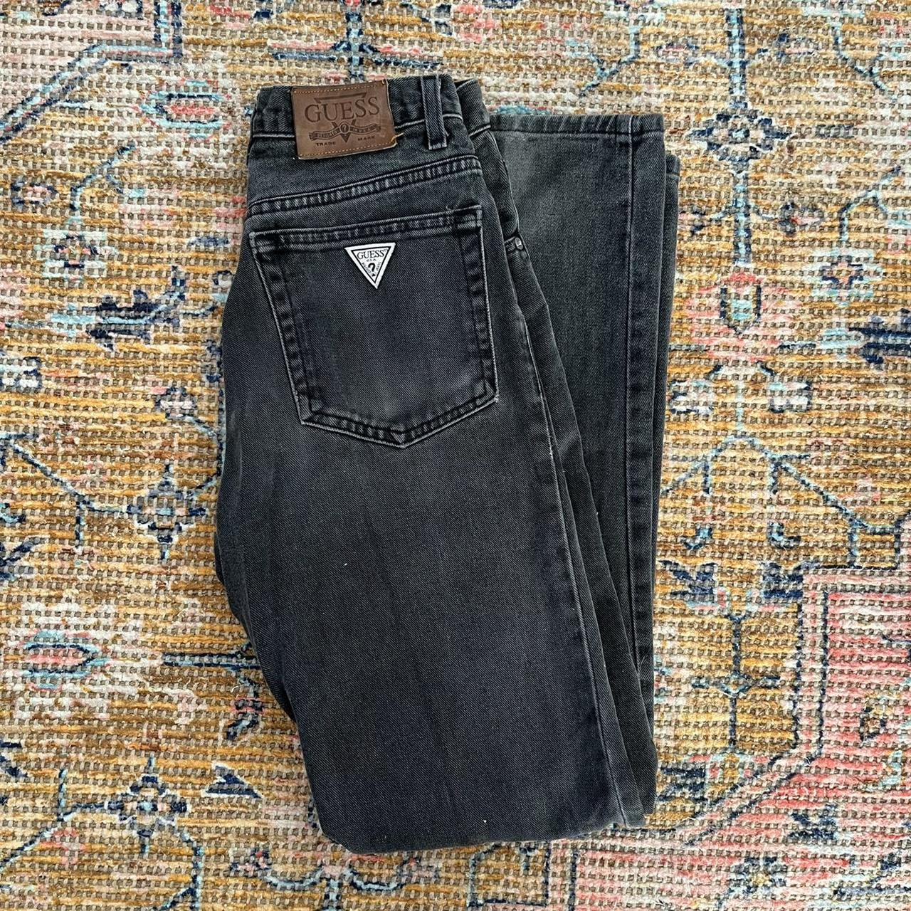 Vintage 1990’s Guess Jeans USA Black Unisex Denim... - Depop