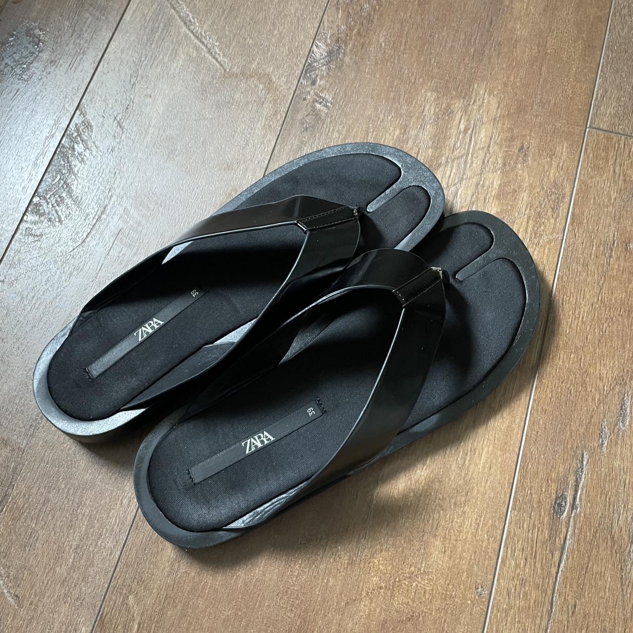 Zara flip flops that look so similar to the Alohas!... - Depop