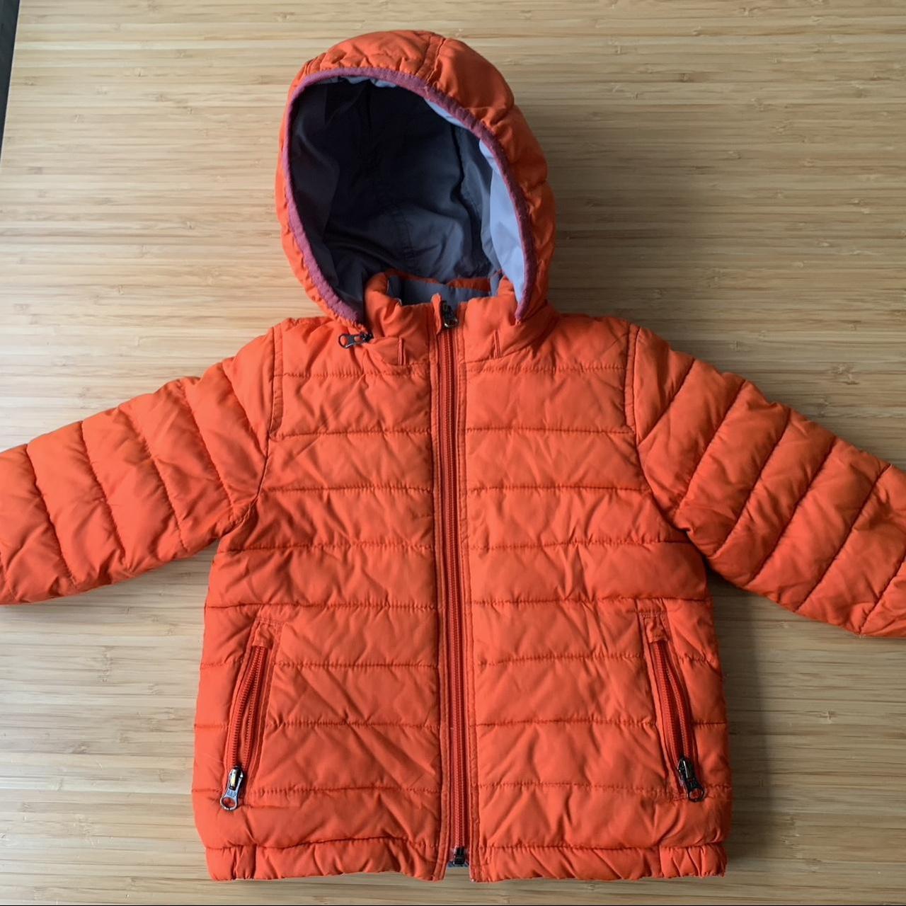 Gap kids orange reversible hooded winter coat. Boys... - Depop