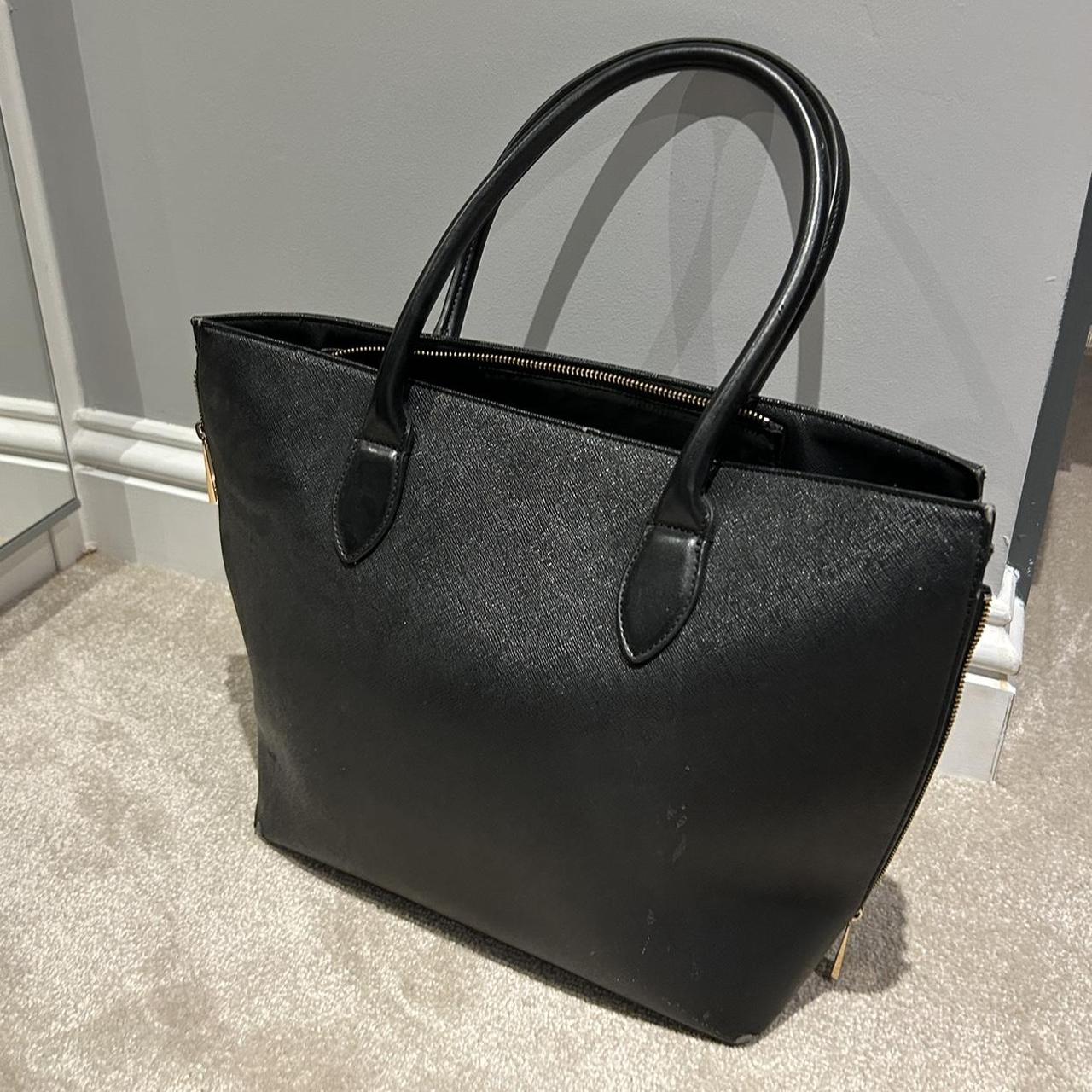 Faux leather tote bag from H&M Great for work... - Depop