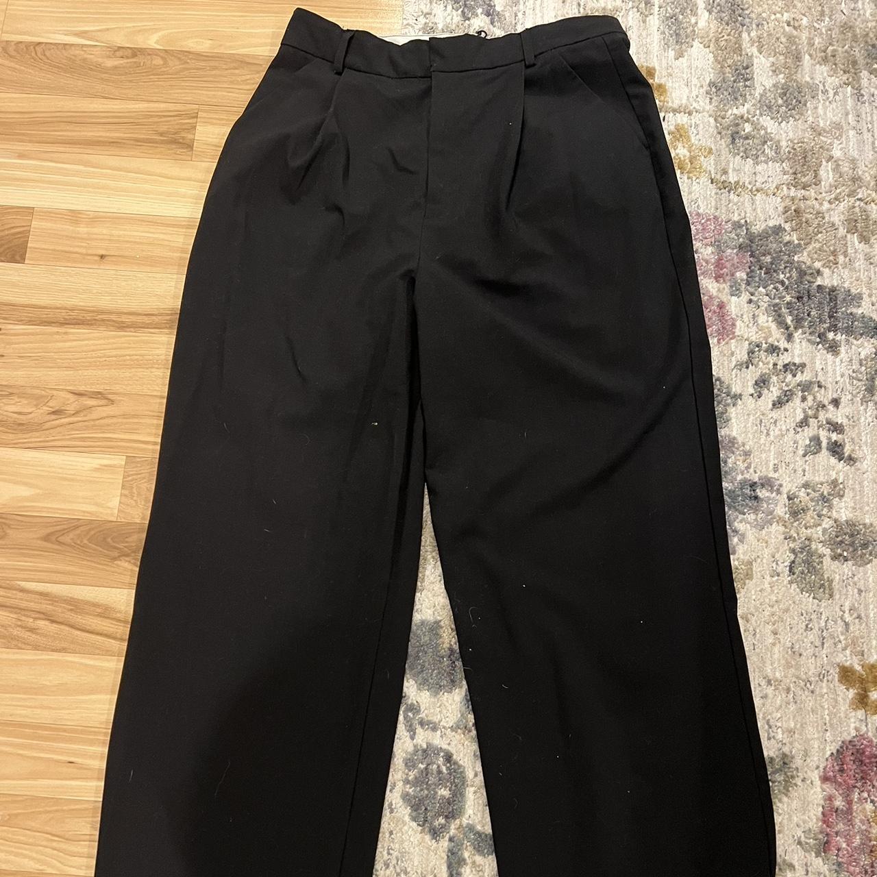 Long black Zara work pants Depop