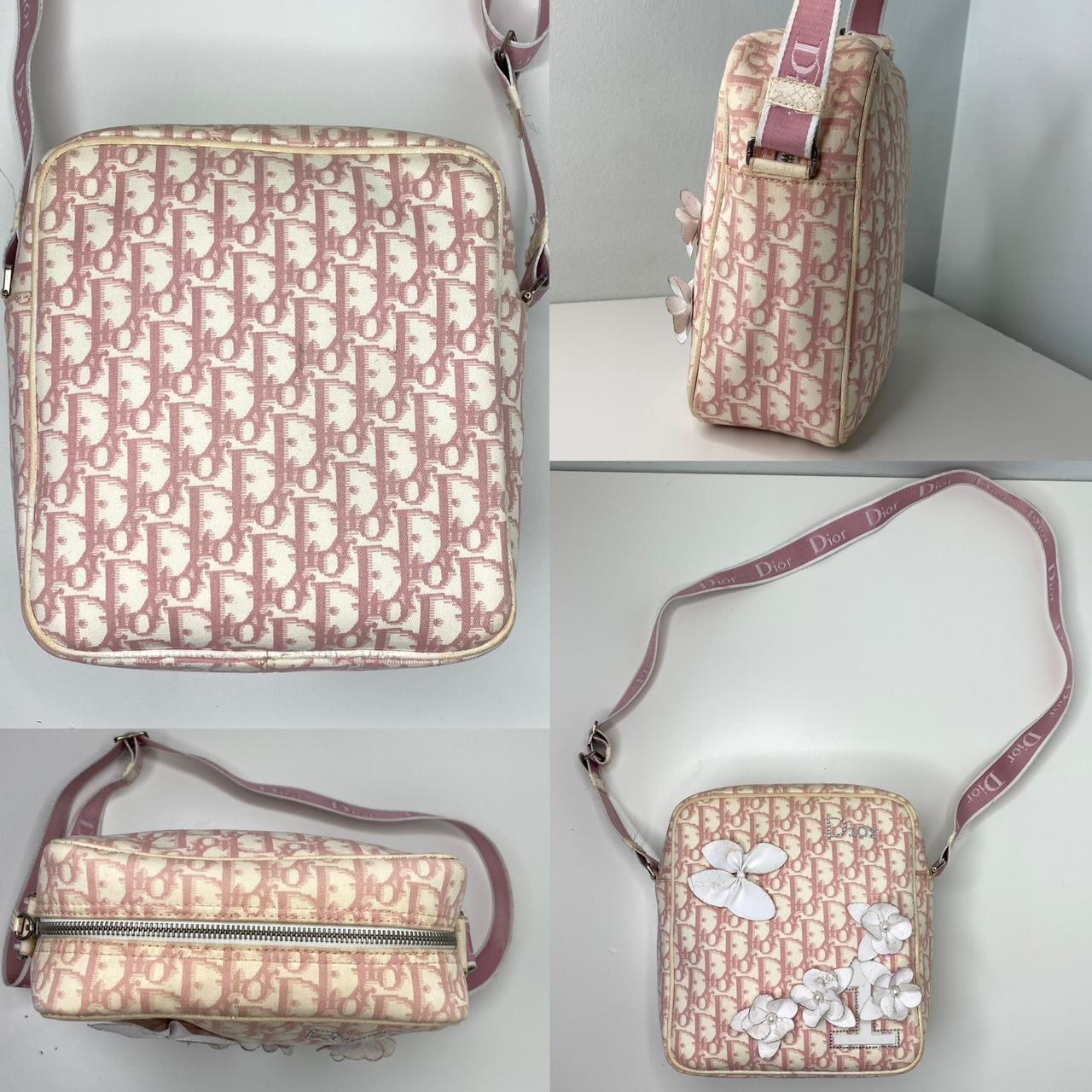 Vintage dior pink n.1 crossbody bag original pattern - Depop