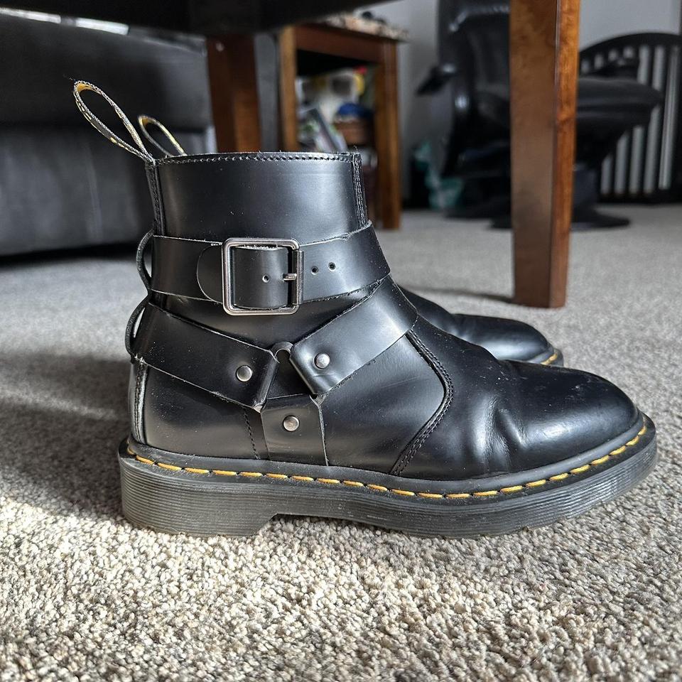 DOC MARTENS JAIMES LEATHER HARNESS CHELSEA BOOTS...