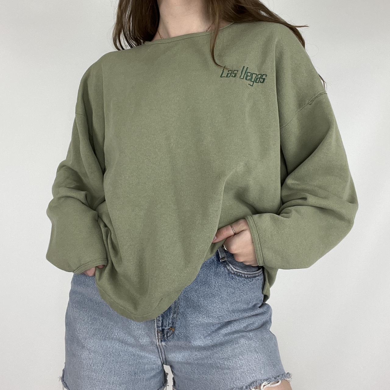 Women's Green Sweatshirt | Depop