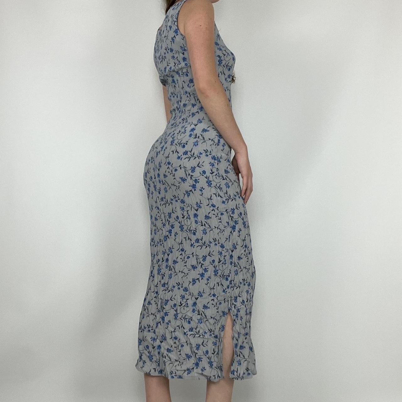 the prettiest 90s vintage grey and blue dainty... Depop