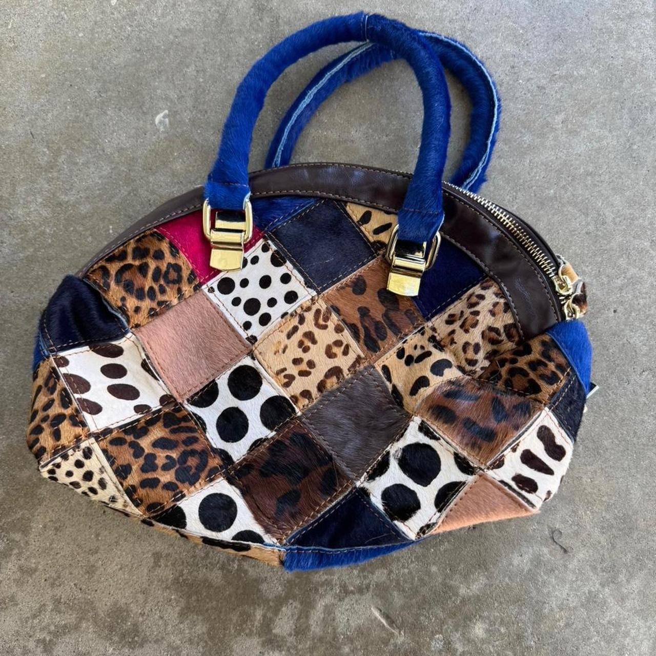 Women's Bag - Multi/Brown – patchwork handbag wit… - image 1