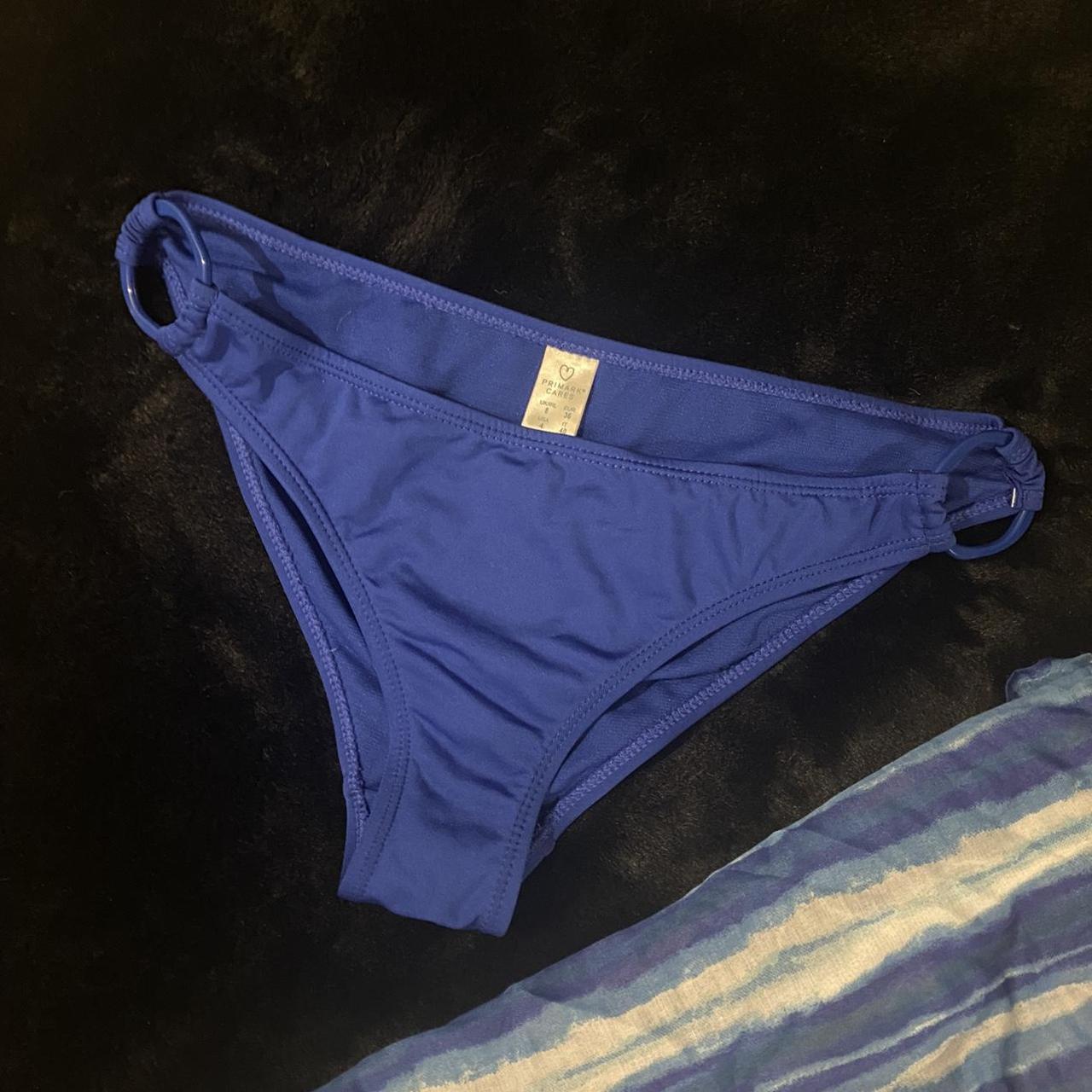 Primark Navy Blue Ring Detail Low Rise Bikini Depop