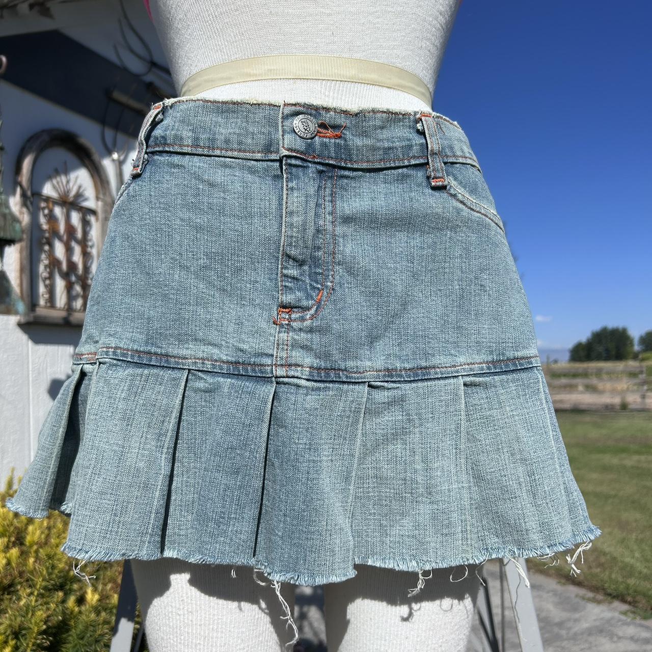 Denim Pocket Patched Mini Skirt  Mini skirt y2k, Mini skirts