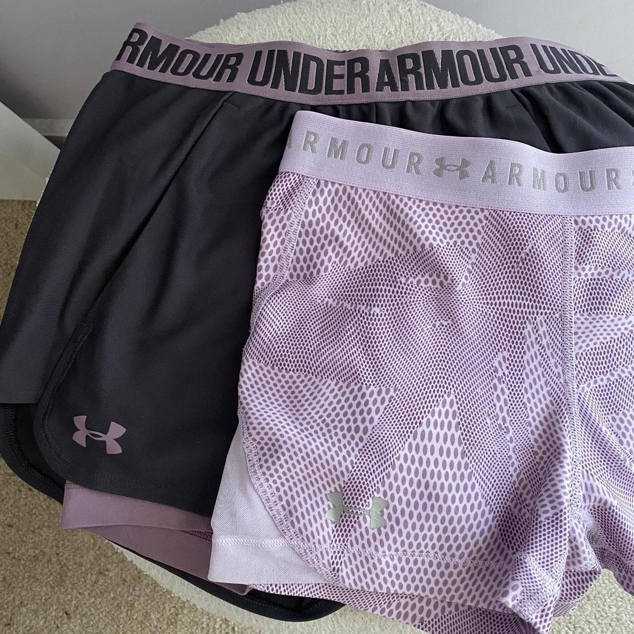 Underarmour Sports shorts Light purple - XS (fits... - Depop