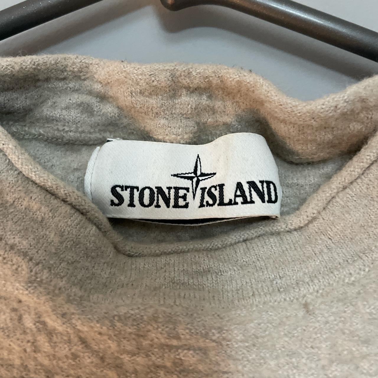 Stone Island Women's Tan and Cream Sweatshirt | Depop