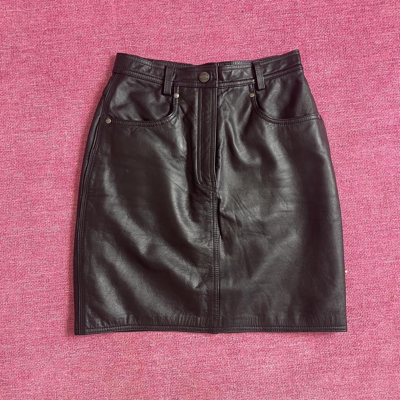 Harley davidson leather mini skirt best sale