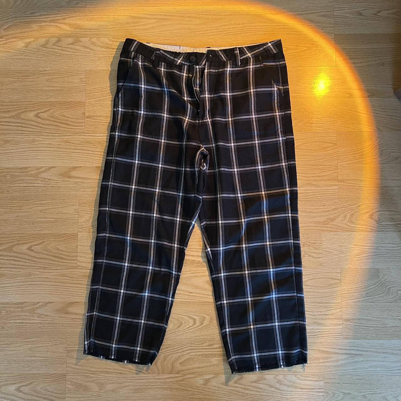 Lazy Oaf plaid pants - Men Fit: Regular Wide Leg ... - Depop