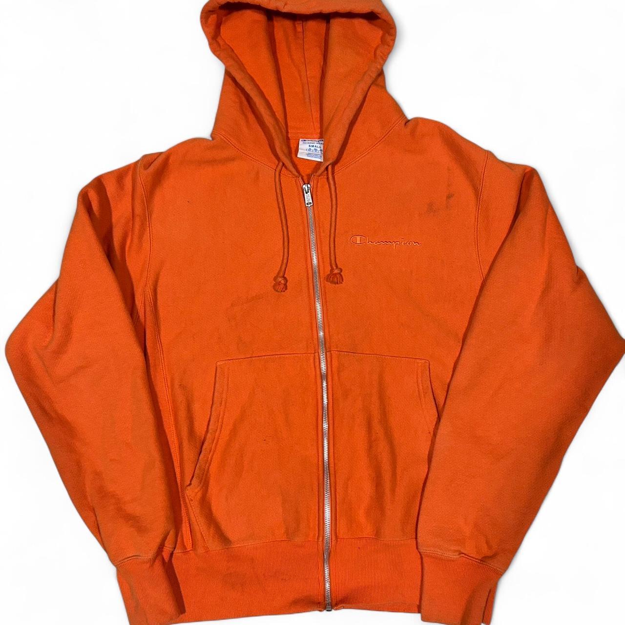 Champion Men's Hoodie - Orange - S – Orange Champ… - image 1