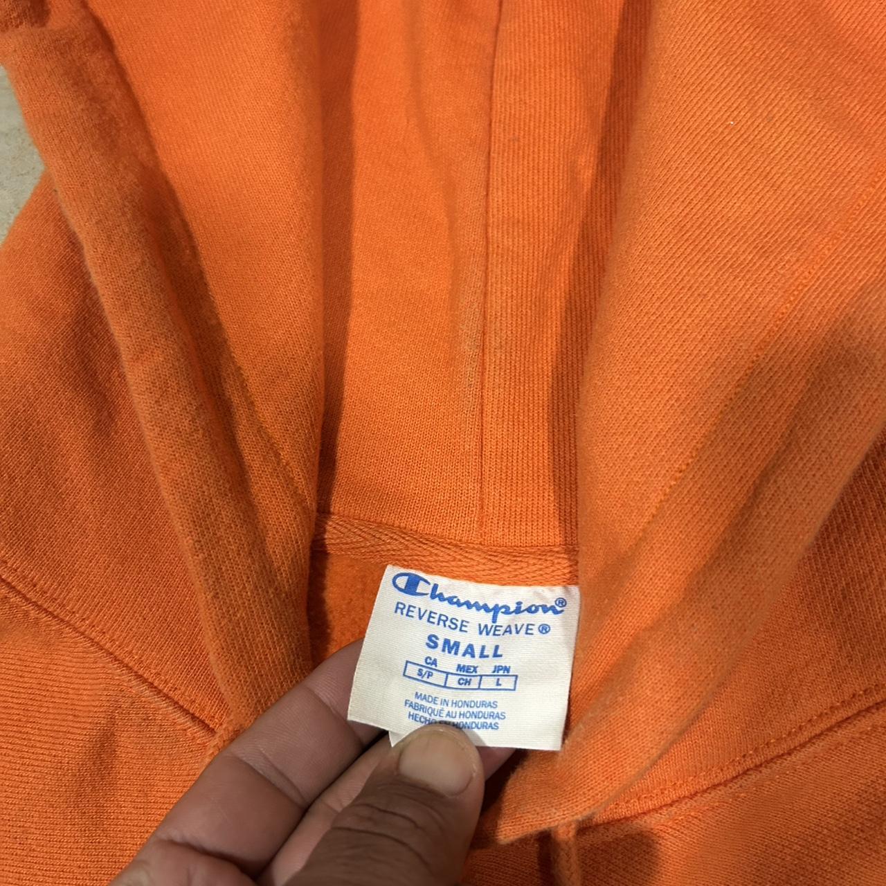 Champion Men's Hoodie - Orange - S – Orange Champ… - image 3