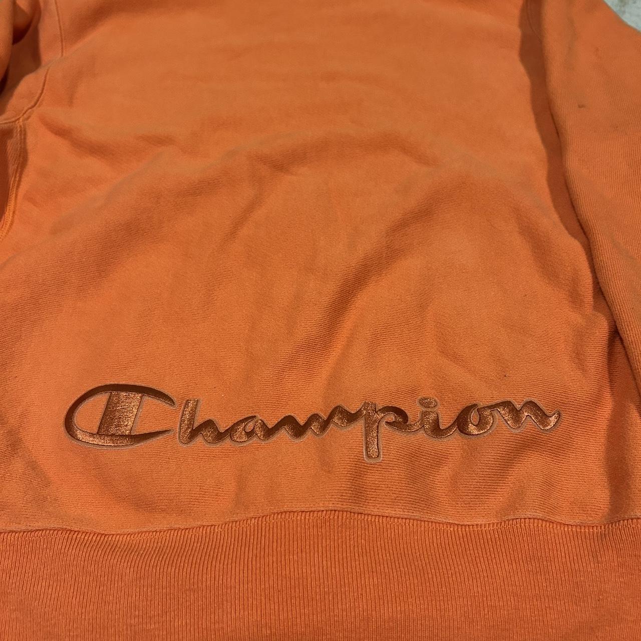 Champion Men's Hoodie - Orange - S – Orange Champ… - image 7