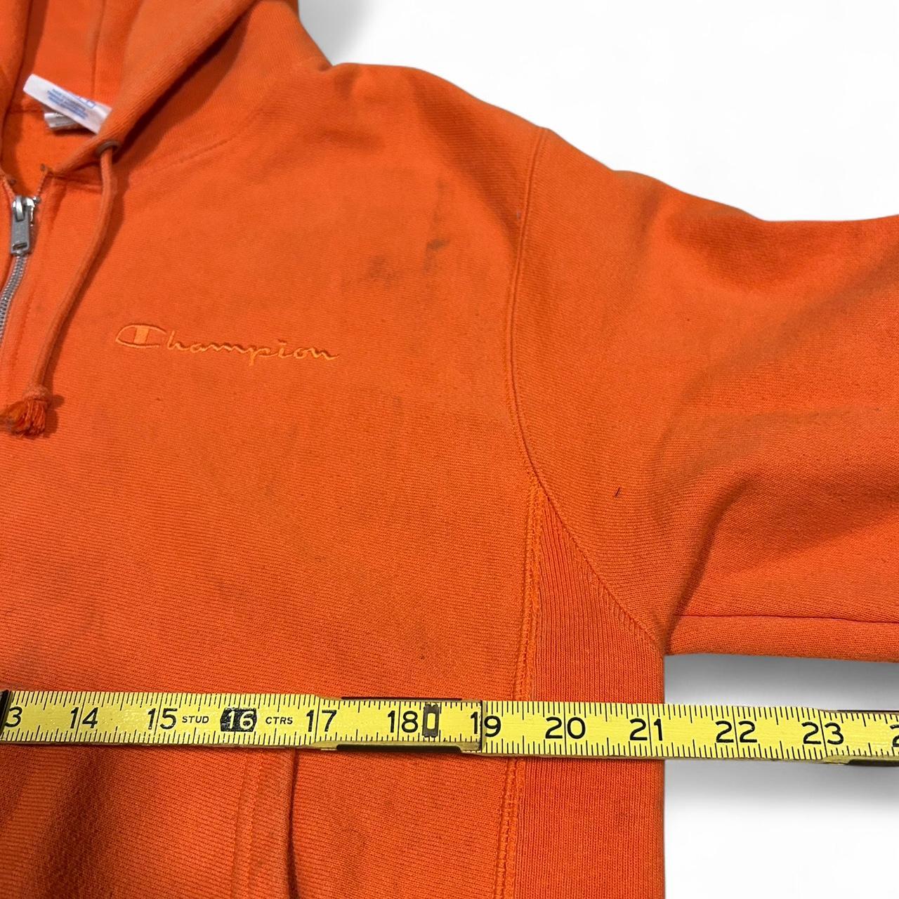 Champion Men's Hoodie - Orange - S – Orange Champ… - image 4